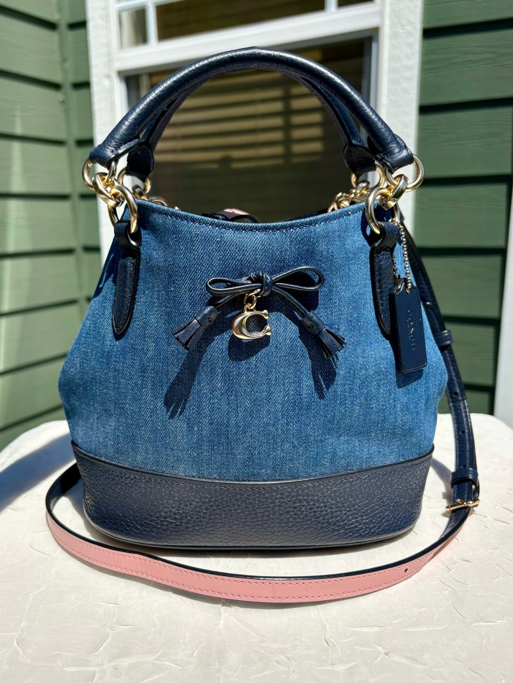 COACH Ally Bucket Bag With Floral Print Lining 46245